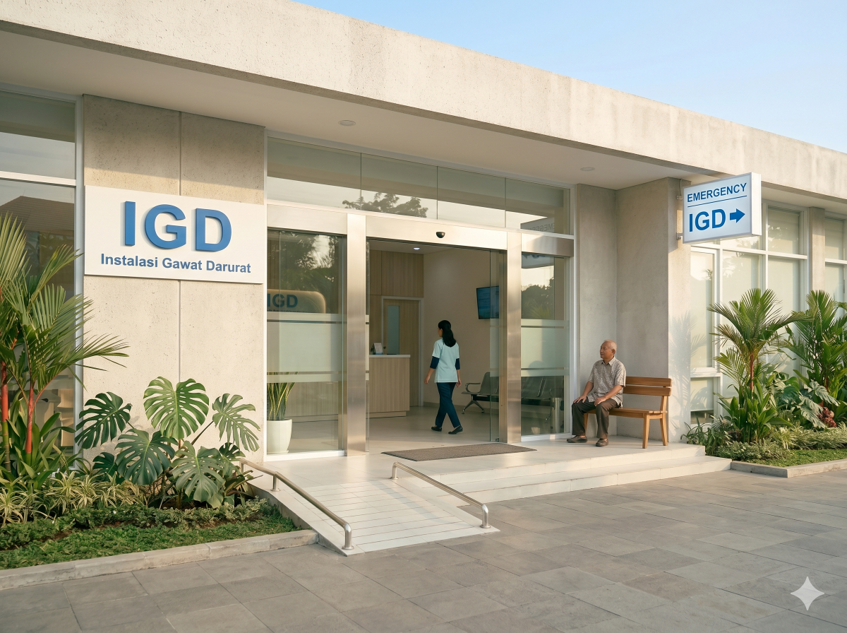 Area IGD RS Helsa dengan signage yang jelas